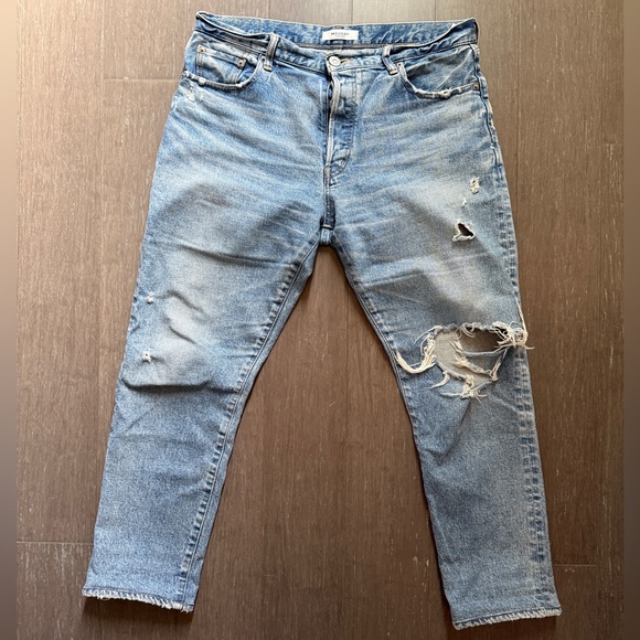 Moussy Isabel Tappered Skinny Blue Jean - Picture 1 of 13